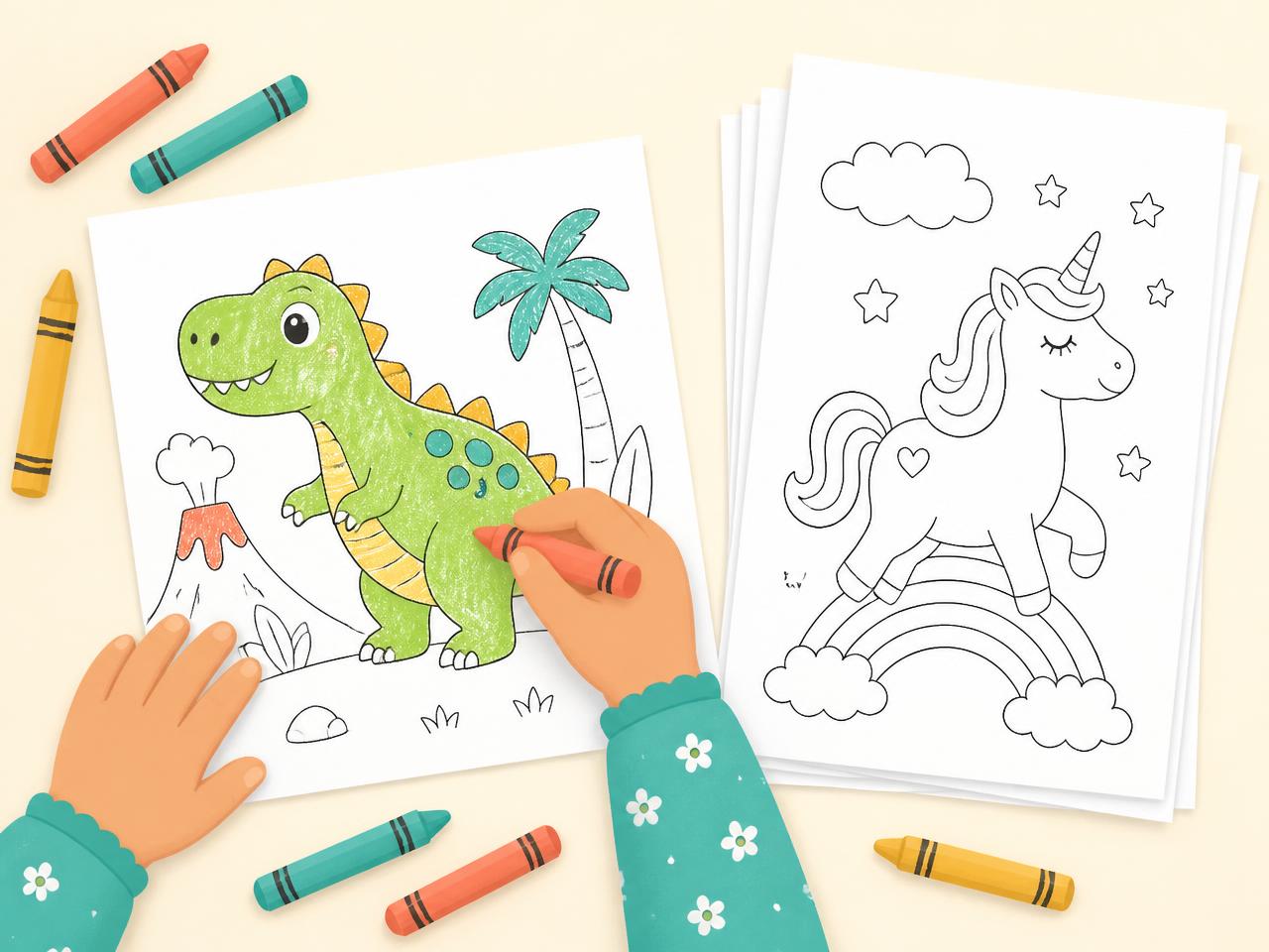 Custom coloring books, made to order